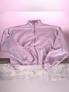 SET Active Lilac Half-Zip Cowl Sweatshirt size large